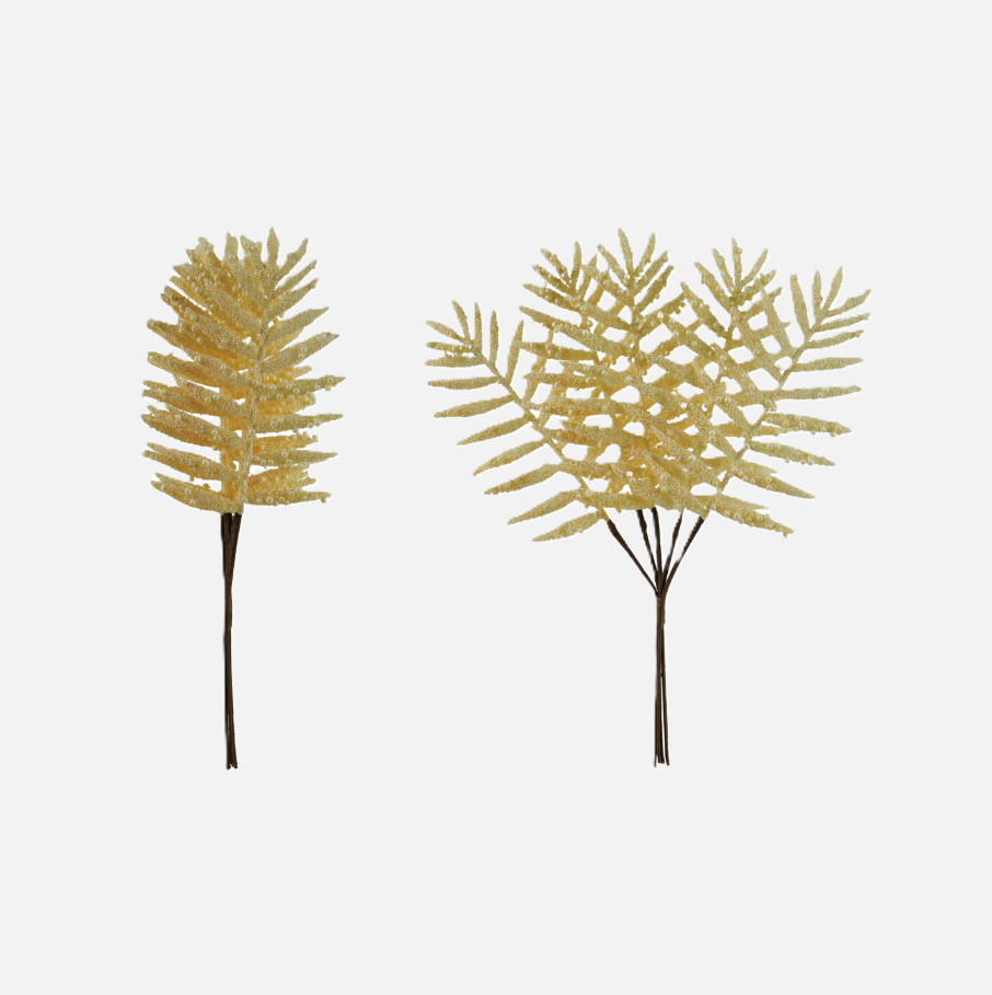 Faux Leaf Pick w/ Beads