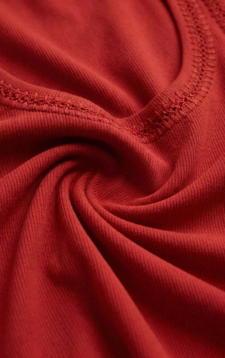 Larkin Whipstitch Tank, Chili Pepper