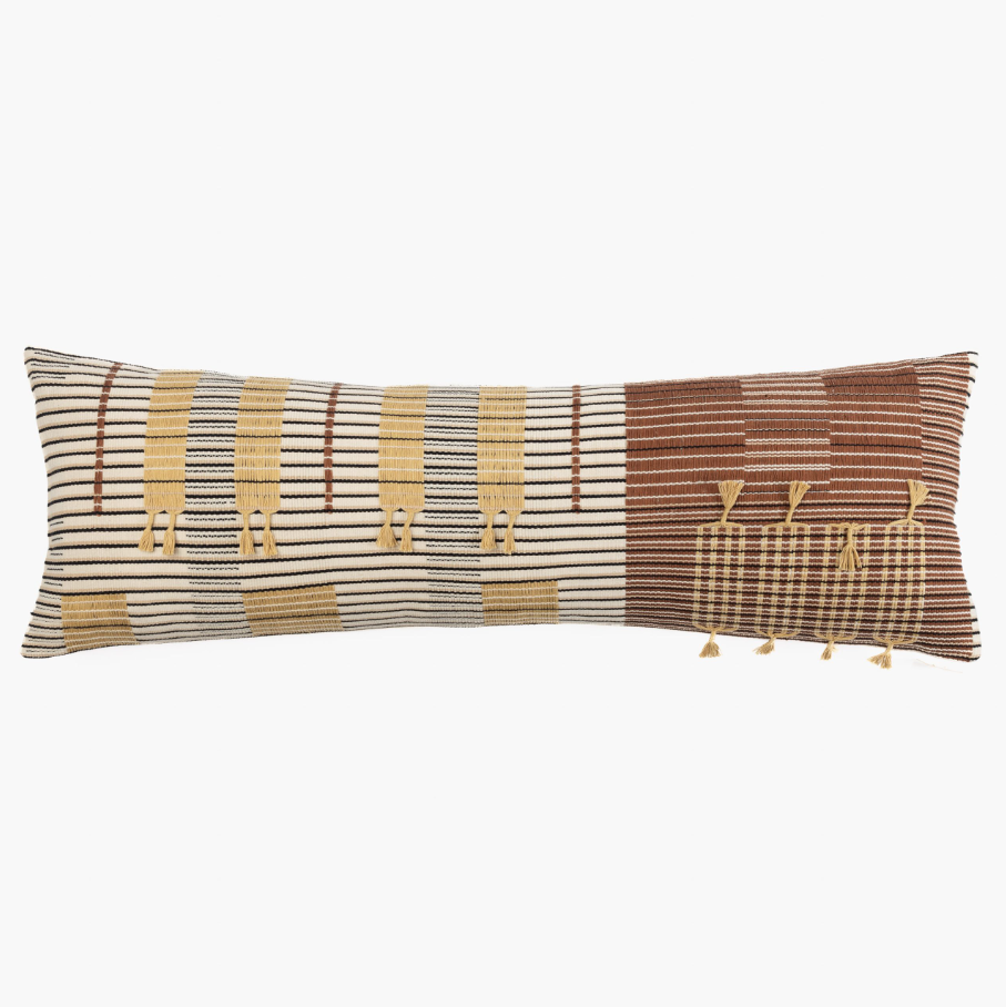 Mina, X Long Bolster, Saddle - 13 Hub Lane   |  Bolster Pillows