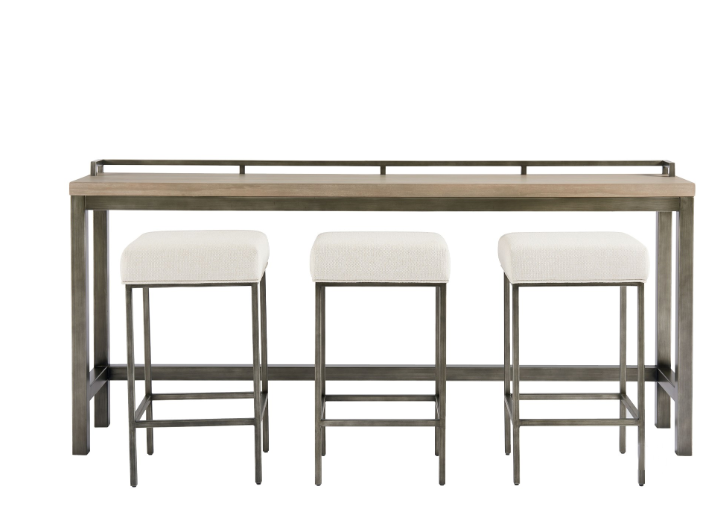 Mitchell Console Table w/ 3 Stools - Thumbnail 2