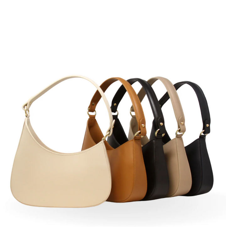 Italian Leather Shoulder Crossbody Bag, Black - 13 Hub Lane   |  Shoulder Bags