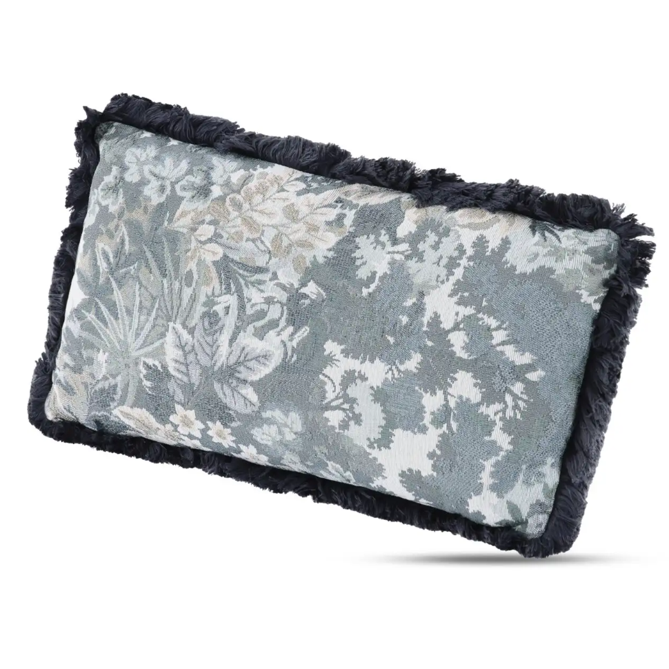 Yasmin Tapestry Lumbar Cushion, Blue