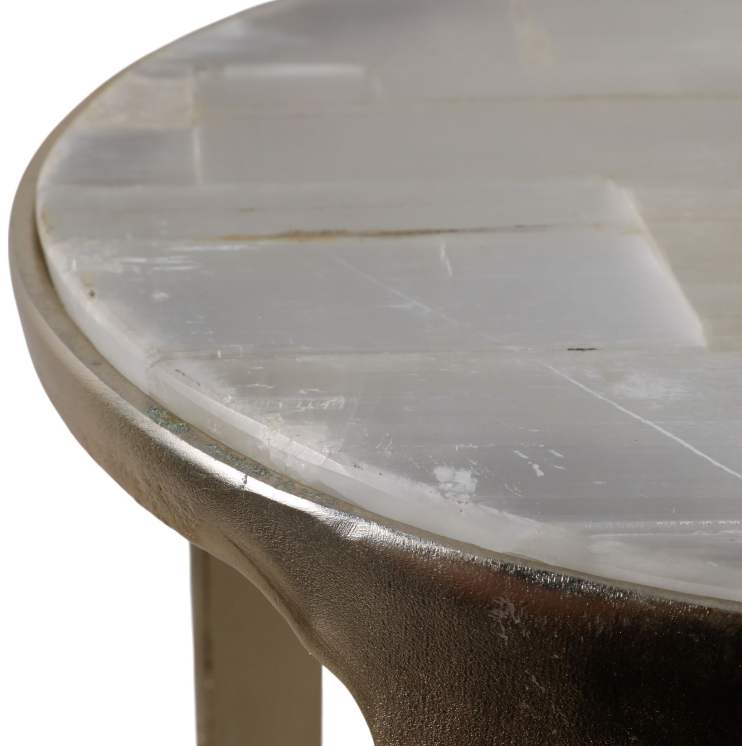 Surrey Selenite Top Accent Tables