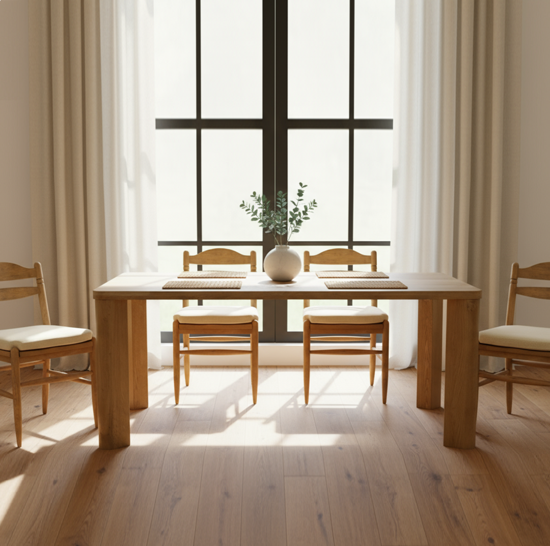 Segment Large Wood Dining Table - 13 Hub Lane   |  Dining Tables