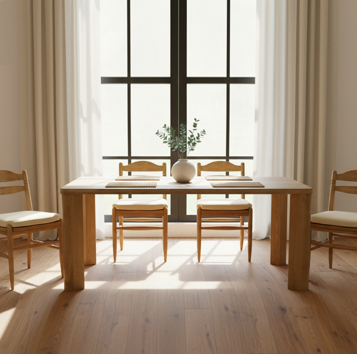 Segment Large Wood Dining Table - 13 Hub Lane   |  Dining Tables