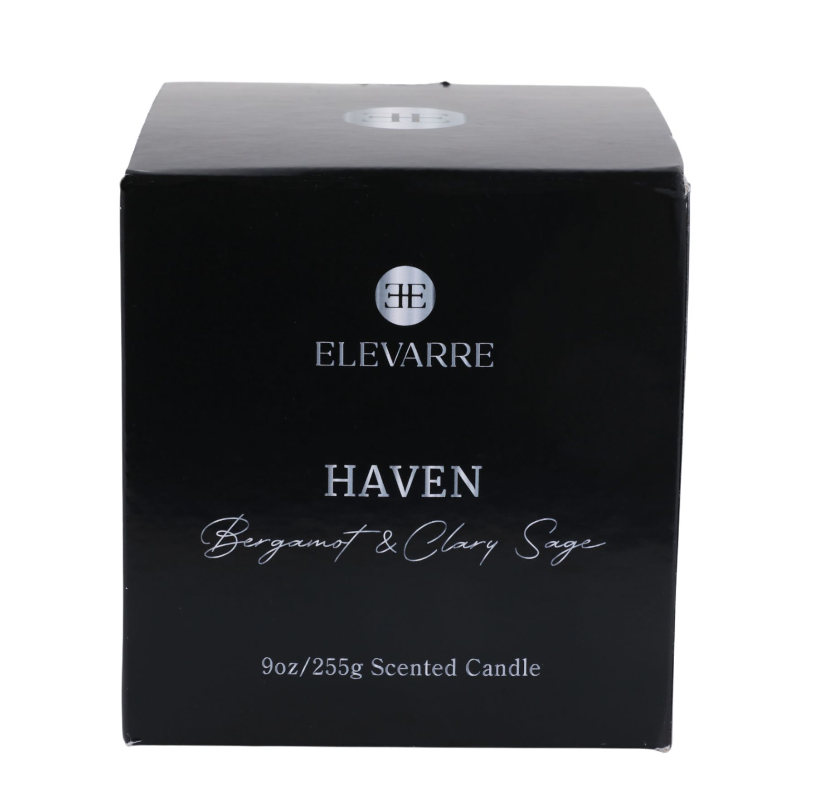 Haven Bergamot & Clary Sage Marble Candle