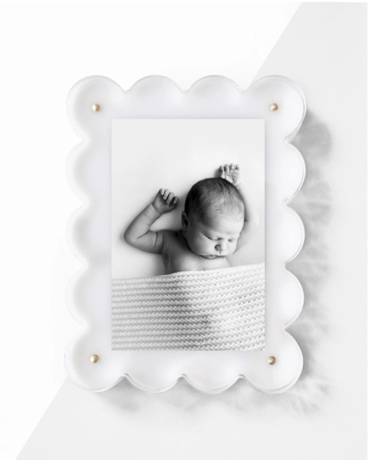 Acrylic Frame, White - 13 Hub Lane   |  Acrylic Frames