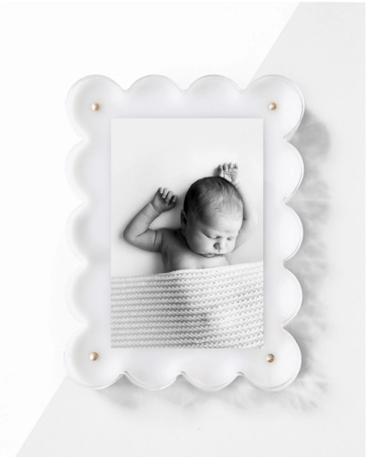 Acrylic Frame, White - 13 Hub Lane   |  Acrylic Frames