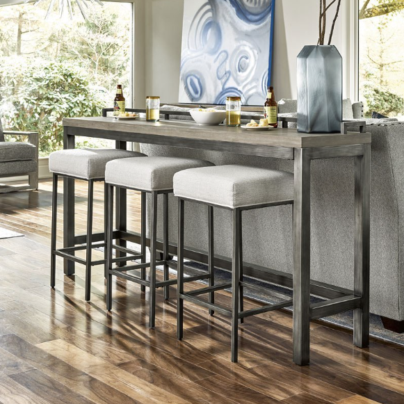 Mitchell Console Table w/ 3 Stools - Thumbnail 4