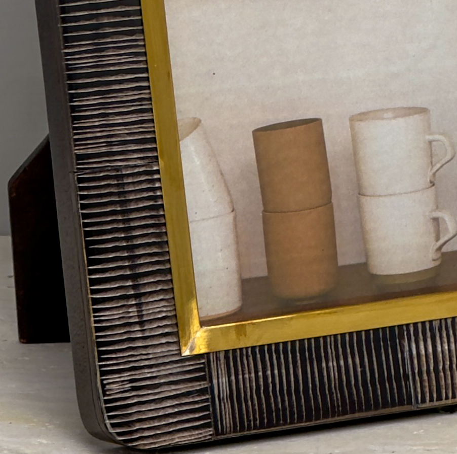 Fish Horn Photo Frame, Black - 13 Hub Lane   |  Horn Frames