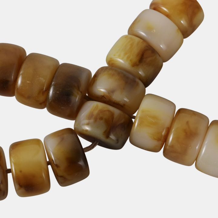 Brown Resin Cylinder Beaded Garland - 13 Hub Lane   |  Decorative Beads