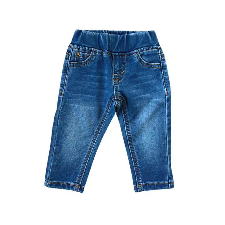 Mid Blue Wash Denim Jeans