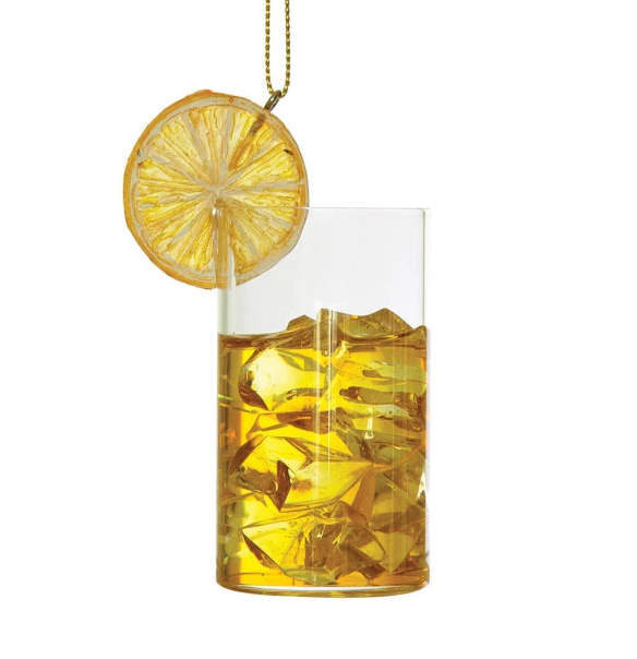 Glass Highball Cocktail Ornament - 13 Hub Lane   |  Cocktail Ornaments