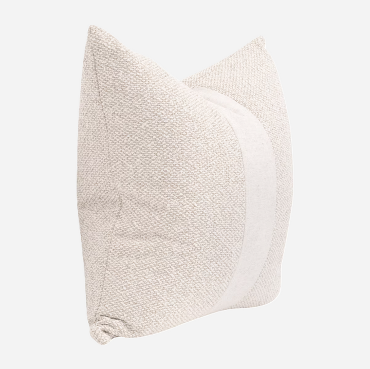 Split Decision Pillow, Cream