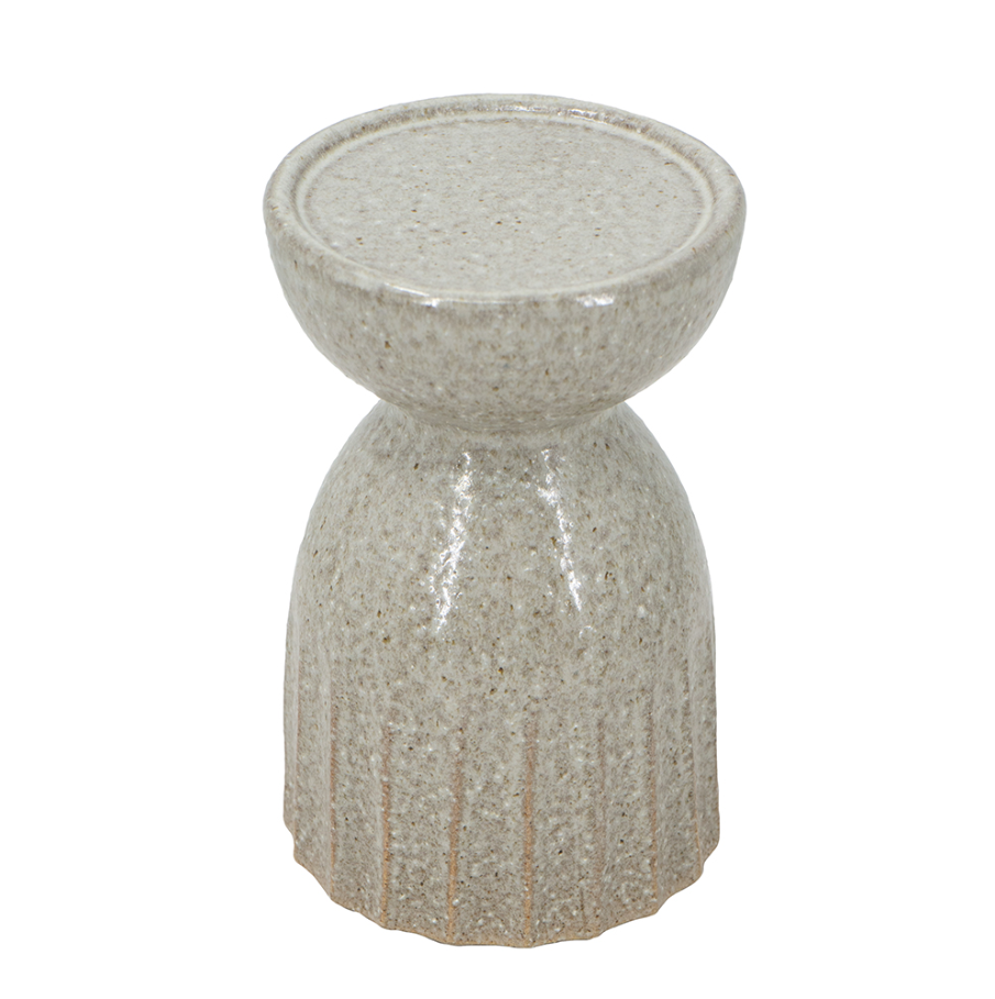 Ceramic Textured Cylinder Candle Holder - 13 Hub Lane   |  
