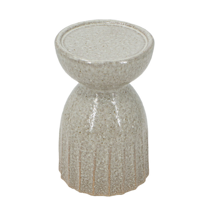 Ceramic Textured Cylinder Candle Holder - 13 Hub Lane   |  