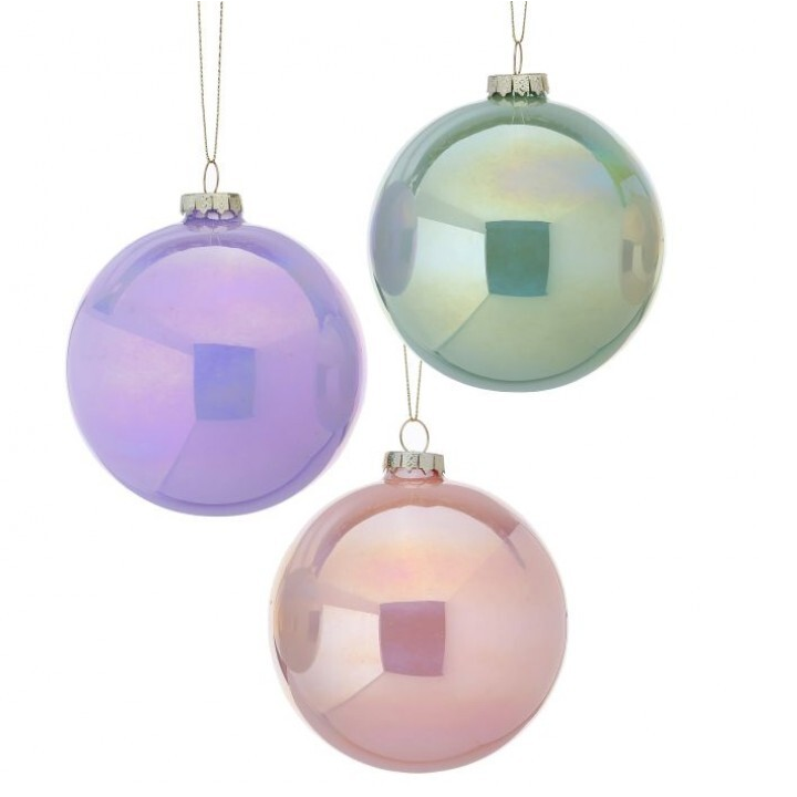 Glass Pearlized Ball - 13 Hub Lane   |  Glass Ball Ornaments