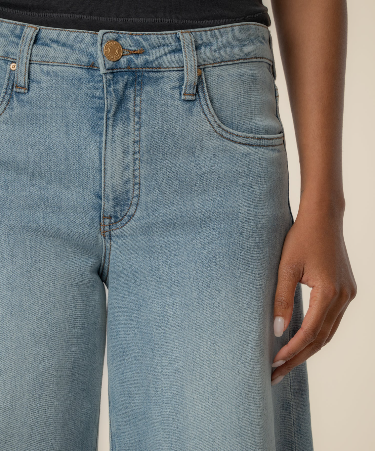 Kut From the Kloth Blake High Rise Super Wide Leg, Transcendent - 13 Hub Lane   |  Wide Leg Jeans