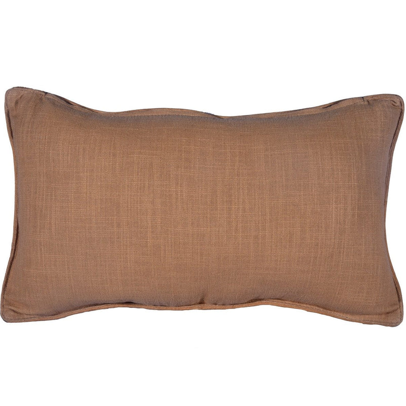 Genuine Leather Studded Basket Weave Pillow