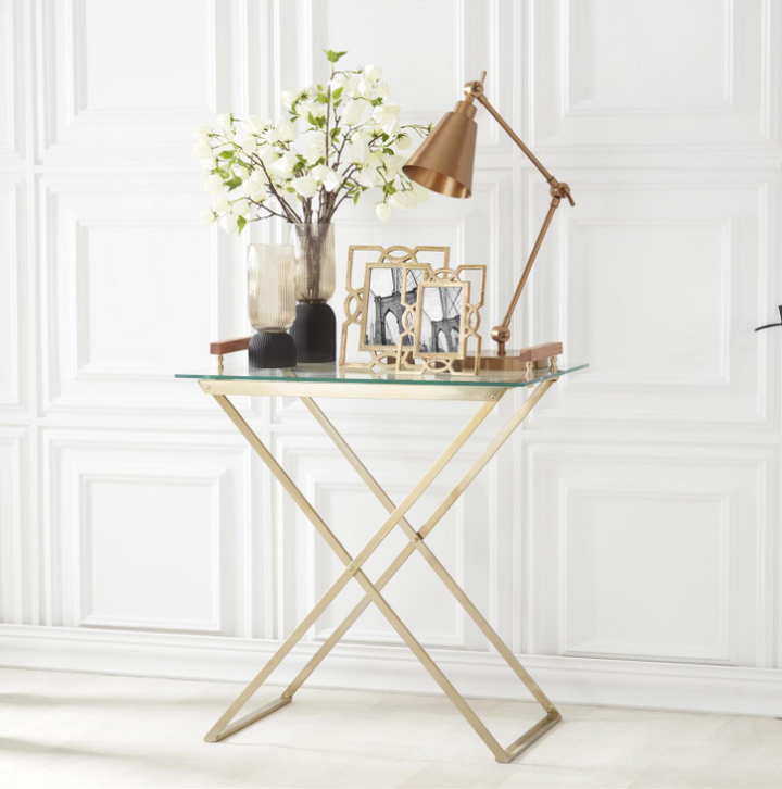Bar Table w/ Glass Tray Top