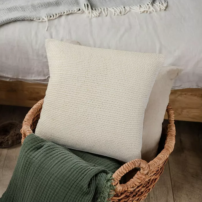 Madera Cross Weave Pillow, Ivory - 13 Hub Lane   |  Decorative Pillows