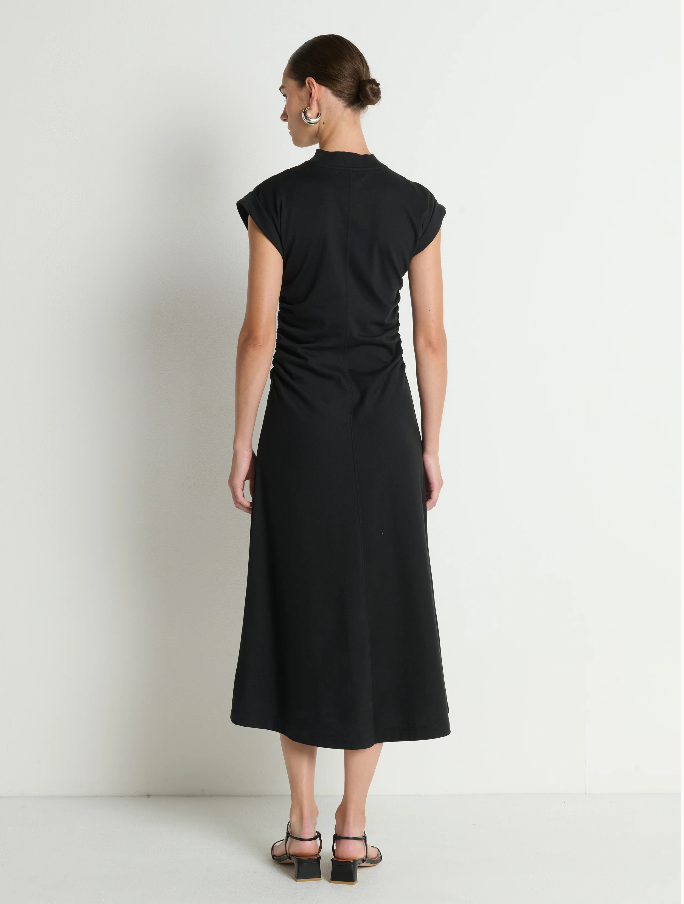 Nation LTD Neva Dress, Jet Black - 13 Hub Lane   |  Midi Dresses
