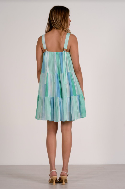 D-Ring Tiered Mini, Blue Strovia