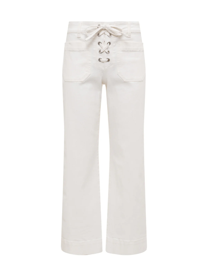 Lace Up Mariner Pants, Chalk