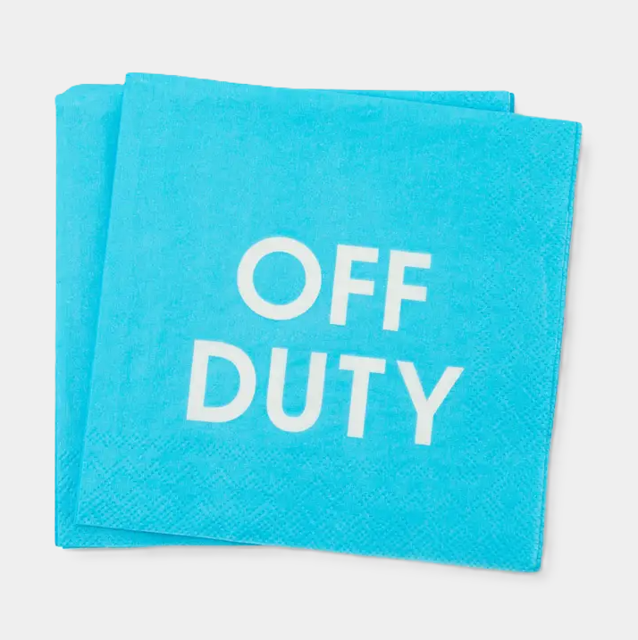 Off Duty - Cocktail Napkins - 13 Hub Lane   |  Cocktail Napkins