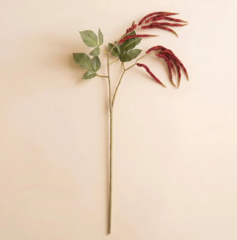 Artificial Crimson Amaranthus Spray