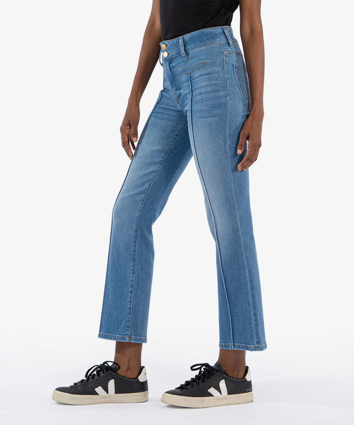 Kelsey High Rise Ankle Flare Jeans