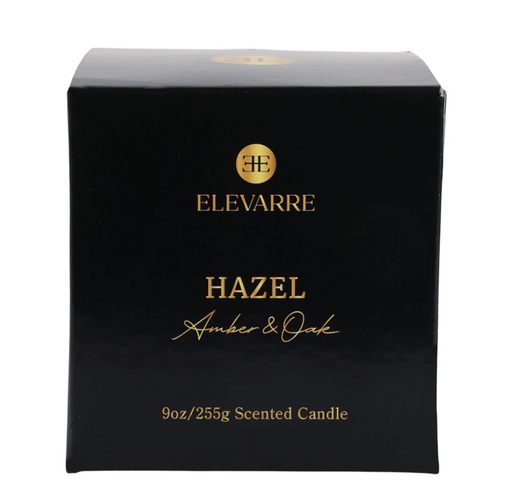 Hazel Amber & Oak Marble Candle
