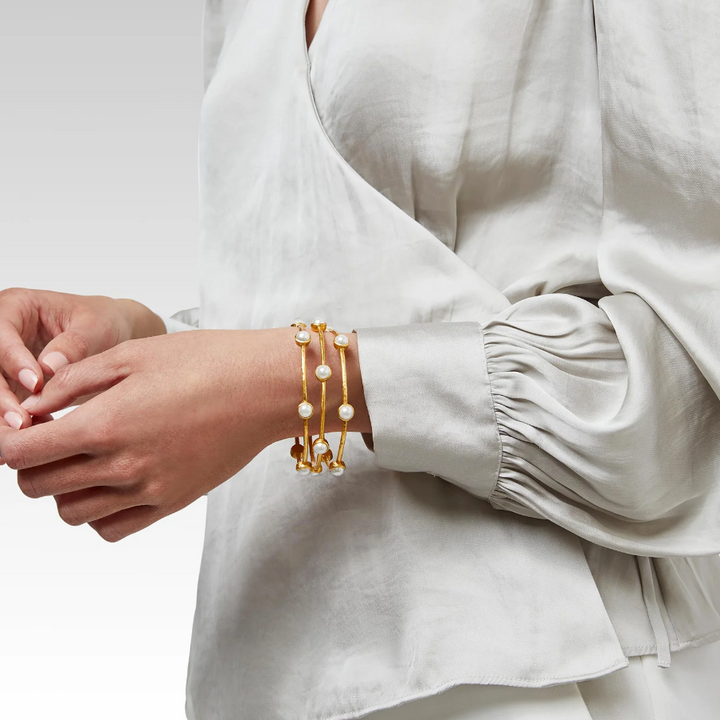 Julie Vos Milano Luxe Pearl Bangle