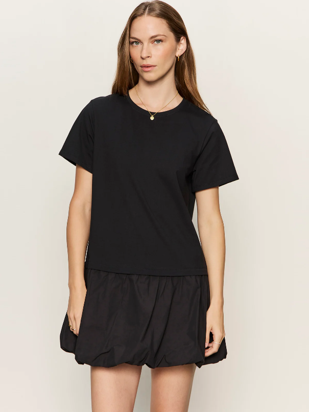 For Keeps Bubble T-Shirt Dress, Black - 13 Hub Lane   |  