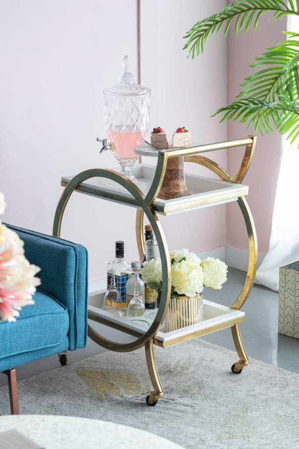 Quentin Bar Cart - 13 Hub Lane   |  Bar Carts