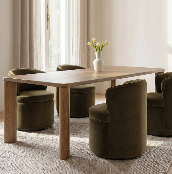 Segment Large Wood Dining Table - 13 Hub Lane   |  Dining Tables