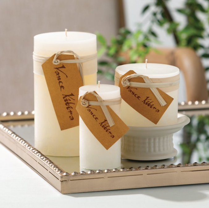 Vance Kitira Timber Candles, Melon White