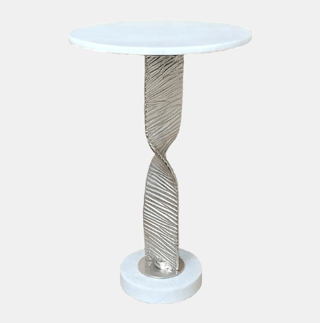 Twisted Base Accent Table, 24" - 13 Hub Lane   |  