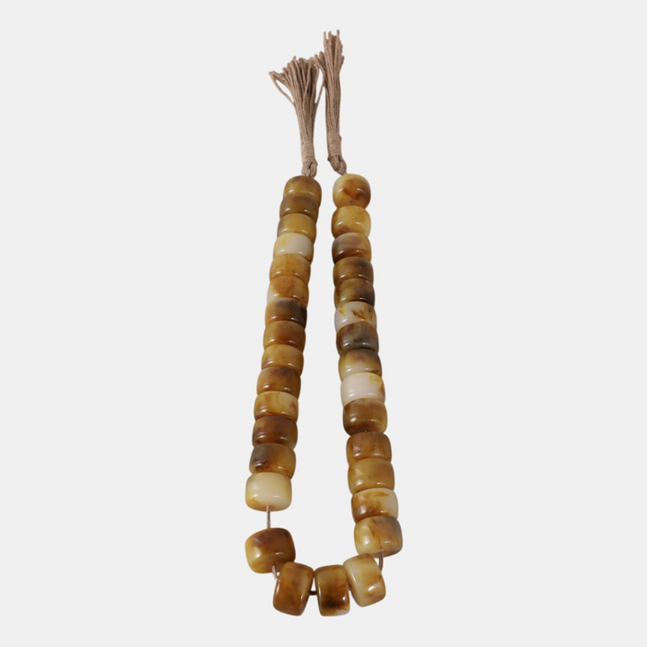 Brown Resin Cylinder Beaded Garland - 13 Hub Lane   |  Decorative Beads