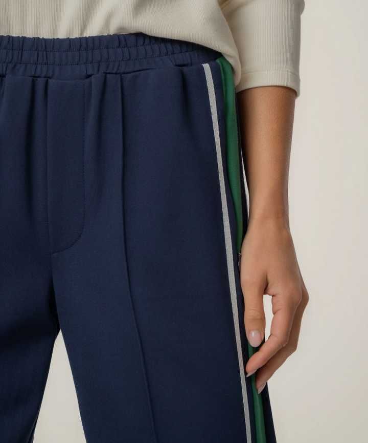 Kut From The Kloth Copa Straight Leg Pant, Navy w/ Green