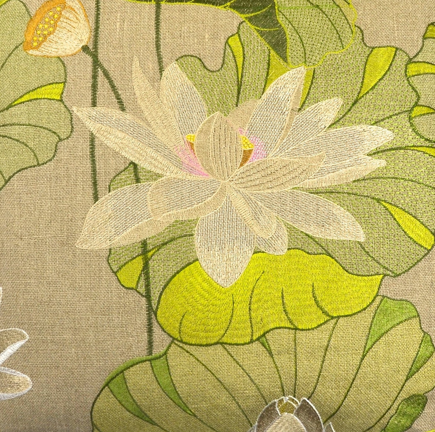 13 Hub Lane Aquatic Garden Embroidered Pillow - Thumbnail 5