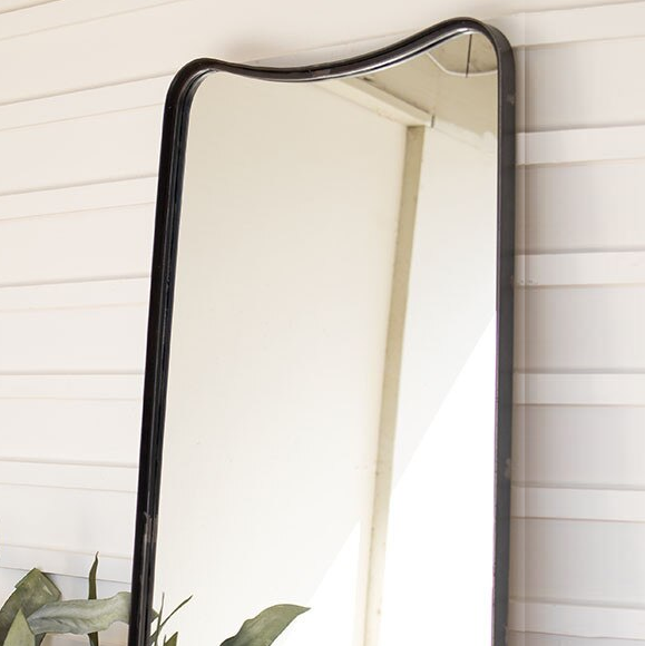 Organic Iron Framed Leaning Mirror - 13 Hub Lane   |  Floor Mirrors