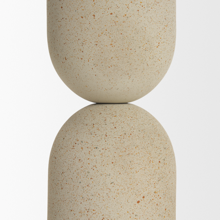 Qamra Textured Pillar Candleholder - 13 Hub Lane   |  Metal Candle Holders