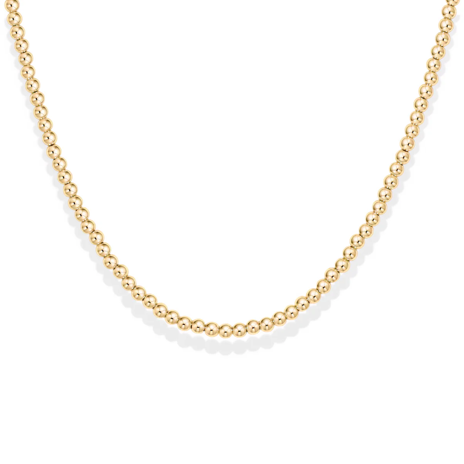 bara boheme classic 3mm gold filled beaded necklace - 13 Hub Lane   |  