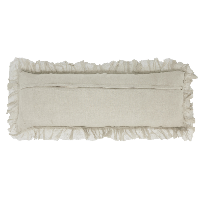Shabby Chic Sheer Ruffle Pillow - Thumbnail 2