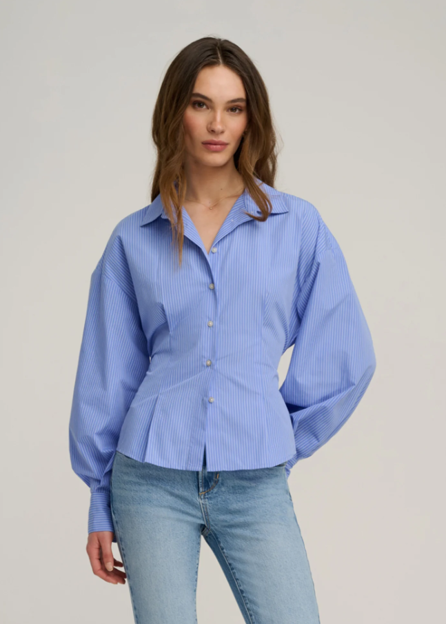 The Back Story Shirt, Blue & White Stripe