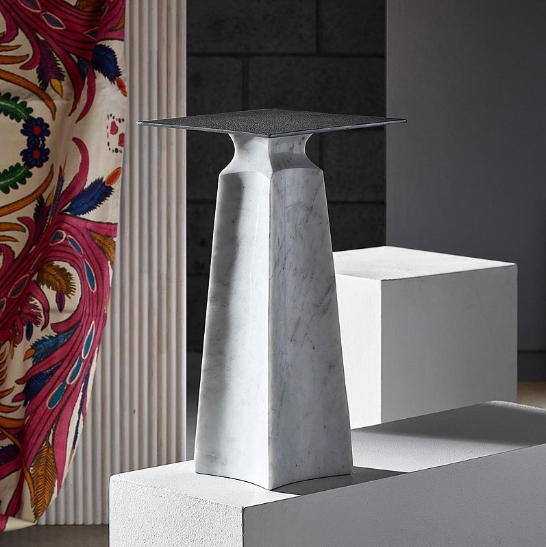 Figuration Side Table w/ Marble Base - 13 Hub Lane   |  Martini Tables