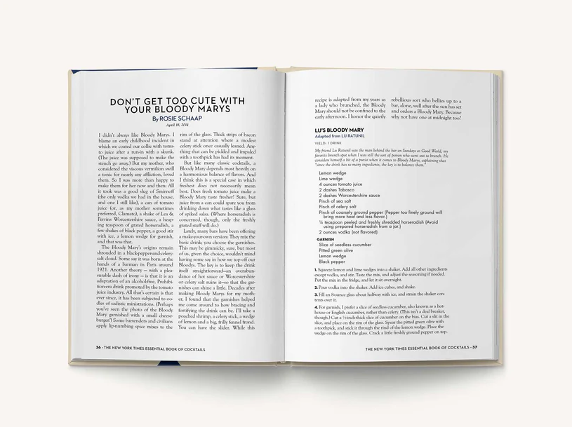 The New York Times Essential Book of Cocktails (Second Edition) - 13 Hub Lane   |  