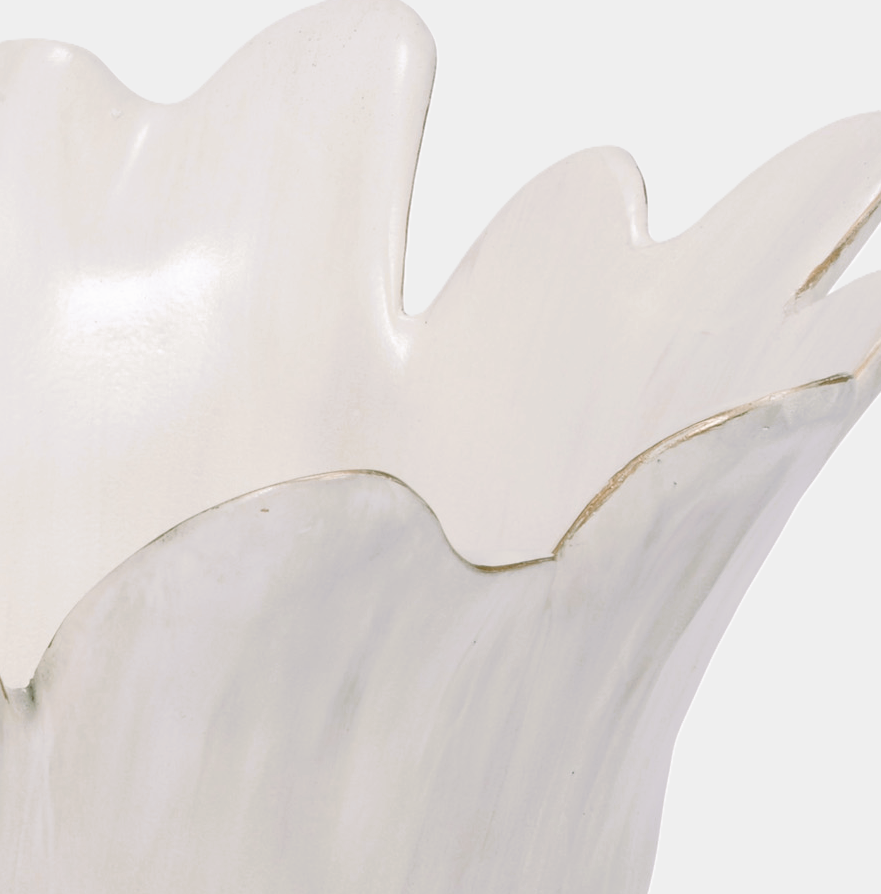 Hibbs Decorative Bowl, Cream Washed - 13 Hub Lane   |  