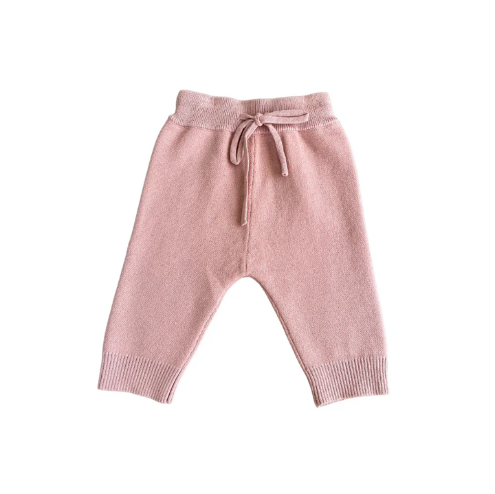 Salmon Pink Knit Pants